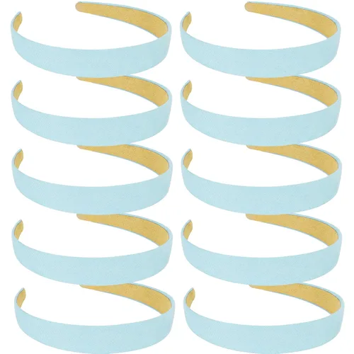 Miniatura 11 de Wecoe 10 diademas de gamuza para mujer, de 1 pulgada de ancho, color rojo, blanco, negro, rosa, morado, azul, verde, bandas antideslizantes