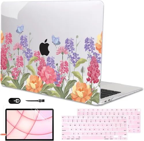 Miniatura 35 de Funda para MacBook Air de 13 pulgadas 2021 2020 2019 2018 para Mac A2337 M1 A2179 A1932 Funda con Touch ID, funda rígida de plástico