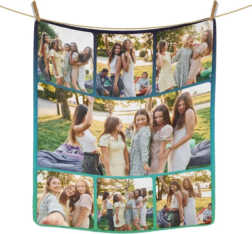 Miniatura 39 de Regalos personalizados de cumpleaños para el Día del Padre, para papá, abuelo, hombres, manta personalizada con fotos para mi papá, regalos de hija