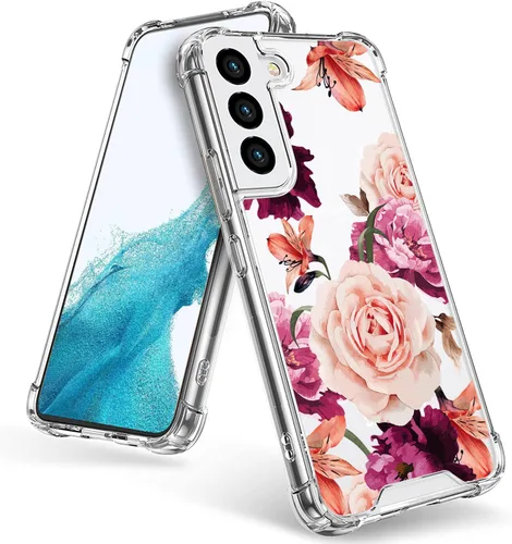 Miniatura 9 de KIOMY Funda transparente para Samsung Galaxy S22 5G a prueba de golpes con bolsas de aire, esquinas de diseño híbrido, parte trasera de Magnético