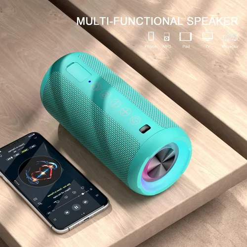 Miniatura 3 de Ortizan Paquete de 2 altavoces Bluetooth portátiles X10 (paquete de 2) – IPX7 impermeable, 24 W potente sonido estéreo, 30 horas de reproducción