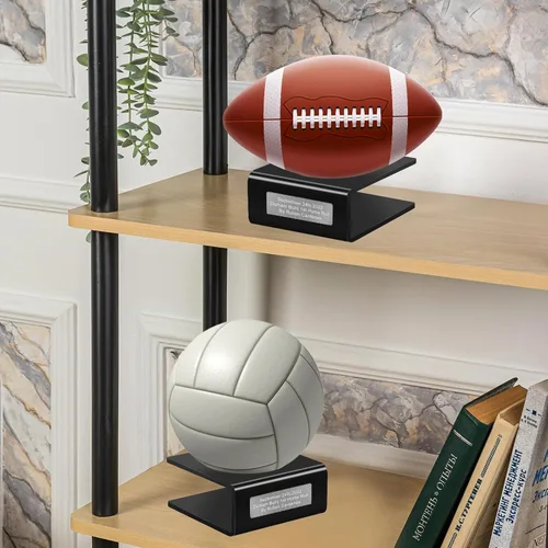 Miniatura 4 de Soporte de bola de acrílico personalizable - Soporte de exhibición para baloncesto, fútbol, rugby, voleibol, fútbol, soporte de pelota con autógrafo