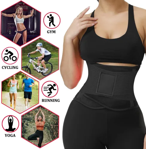 Miniatura 6 de VENUZOR Cinturón de entrenamiento de cintura para mujer – Faja reductora de cintura – Cinturón adelgazante – Cinturón deportivo (grado UP)