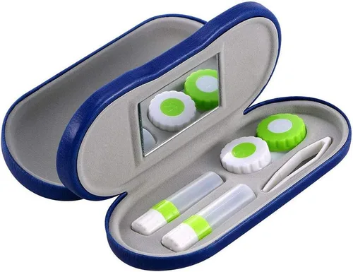Miniatura 6 de Estuche para lentes de contacto y estuche para lentes de contacto 2 en 1 de doble cara con espejo portátil para kit de viaje en casa