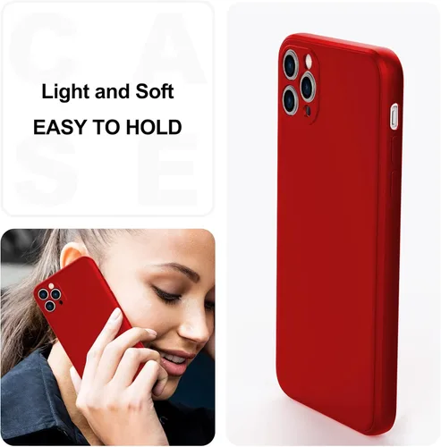 Miniatura 7 de Funda para Samsung Galaxy S22 Ultra, funda delgada de silicona líquida, a prueba de golpes, funda delgada para Samsung Galaxy S22 Ultra, funda Rojo