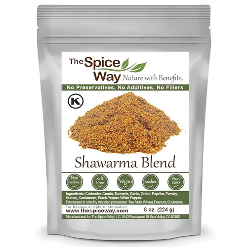 The Spice Way - Receta de Mezcla Shawarma en el Interior (rasca para carnes y aves/especias para carnes y aves) - 8 oz