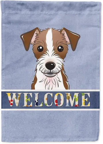 Miniatura 46 de Caroline's Treasures BB1405GF Bandera de jardín de bienvenida de bulldog inglés, Bandera de buzón azul, bandera decorativa para el patio, obra