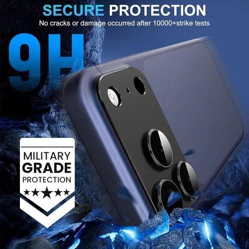 Miniatura 5 de Suoman Protector de lente de cámara para iPhone 17 Pro Max, [todo en uno esmerilado] [Adhesión fuerte] Marco de metal templado cubierta de lente