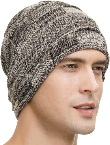Miniatura 57 de Vgogfly Slouchy Beanie for Men Winter Hats for Guys Cool Beanies Mens Lined Knit Warm Thick Skully Stocking Binie Hat