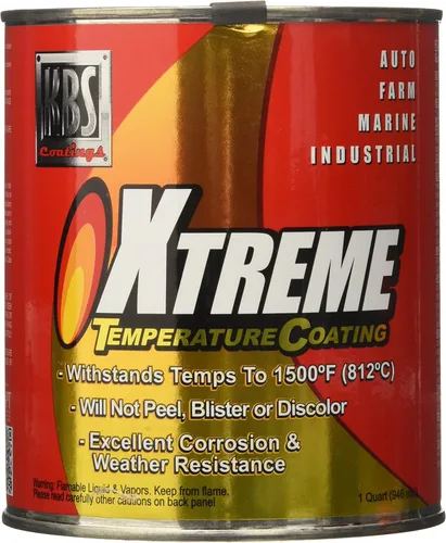 Miniatura 28 de KBS Coatings - Recubrimiento de temperatura Xtreme, color negro azabache , Acero inoxidable