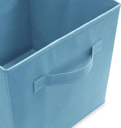 Miniatura 3 de Casafield juego de 6 cubos de almacenamiento plegables de tela, canastas de tela plegables de 11 pulgadas, para estantes, cubos organizadores