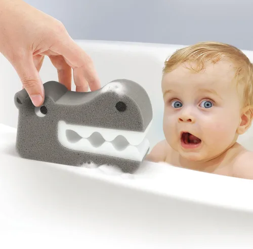 Miniatura 4 de Genuine Fred Mordedores de baño, esponja de baño para niños, hipopótamo