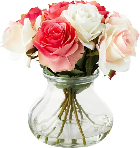 Miniatura 7 de Flor de seda casi natural de las rosas.