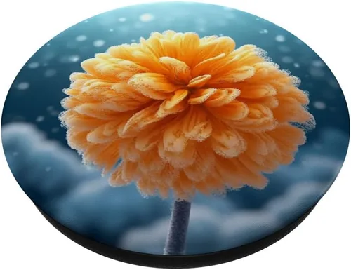 Miniatura 2 de Marigold Blossom Frozen PopSockets Adhesive PopGrip