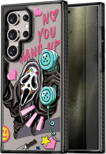 Miniatura 103 de Rosarnnah Funda compatible con Samsung Galaxy S24 Ultra, bonita estética, a la moda, divertida funda con estampado de gatito y gato, duradera a