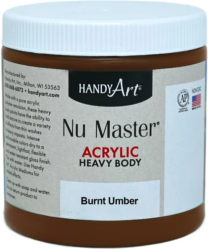 Miniatura 10 de Handy Art Nu Master - Pintura acrílica de cuerpo pesado, 16 onzas, color blanco titanio Titanio Blanco