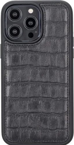 Miniatura 258 de Venito Lucca - Funda de piel compatible con Samsung Galaxy Note 10 (6,3 pulgadas), extra segura, con cubierta trasera acolchada, cocodrilo negro