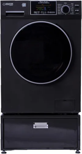 Equator All-In-One VENTED/VENTLESS Washer-Dryer 1.9cf/18lb 1400RPM 110V + Pedestal (Stormy Grey + PDL 4455 Stormy Grey)