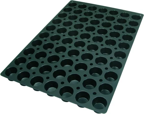 Miniatura 6 de Lekue Molde de disco profesional para hornear con 12 cavidades, 23.6 x 15.7 pulgadas, color negro