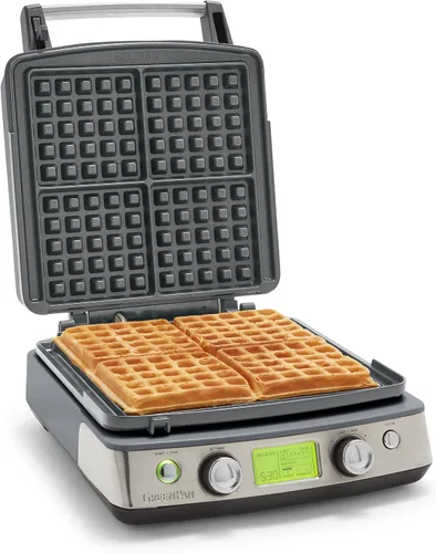 Miniatura 11 de GreenPan Elite Máquina para Hacer Waffles Belgas y Clásicos de 4 Cuadrados, Placas Antiadherentes de Cerámica Saludable Aptas para Lavavajillas