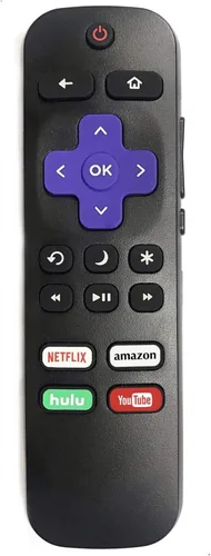 Miniatura 5 de Control remoto de repuesto para todos los televisores Onn Roku y otras marcas de televisores Roku. El control remoto viene con control de volumen