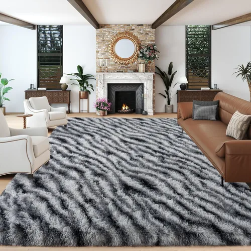 Miniatura 132 de Dssimo - Alfombra superesponjosa para la habitación, alfombra de área moderna, pequeña, suave y acogedora de felpa para niños, niñas y adolescentes