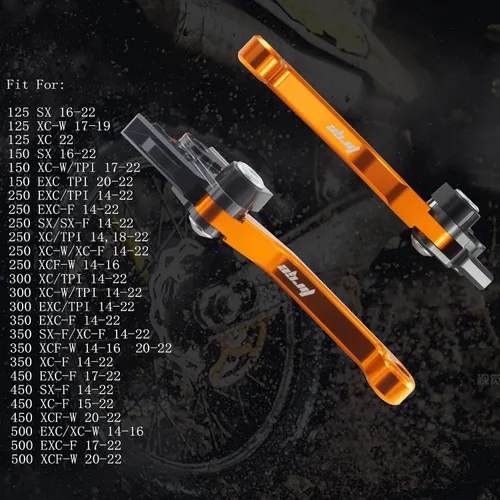 Miniatura 4 de Manija de palanca de freno de embrague de pivote plegable CNC para motocicleta SX XCW XC SX-F XC-W XC-F XCF-W EXC-F 125 150 250 300 450 500 Dirt