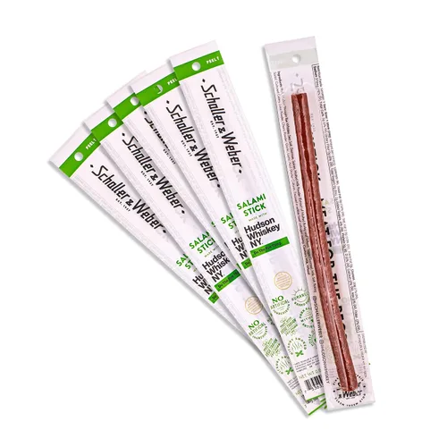 Miniatura 9 de Schaller & Weber Crown Maple Salami Stick, Hickory Smoked, All-Natural, aperitivos de carne listos para comer, 0.85 onzas (paquete de 6)