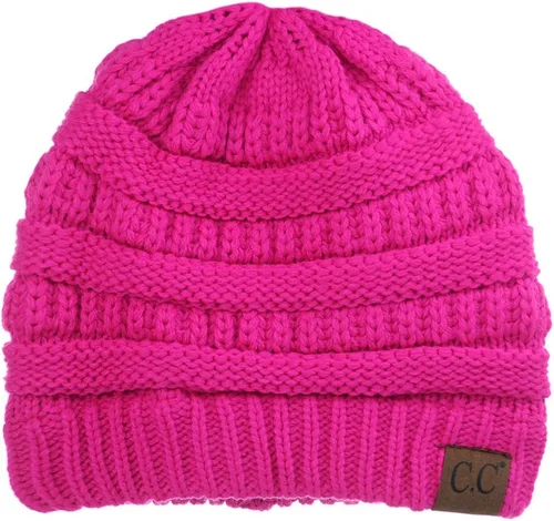 Miniatura 36 de C.C Trendy Warm Chunky Soft Stretch Cable Knit Beanie