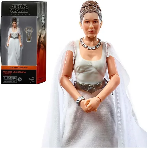 STAR WARS The Black Series Princess Leia Organa (Yavin 4) Figura de acción coleccionable de 6 pulgadas, escala A New Hope, para niños de 4 años en