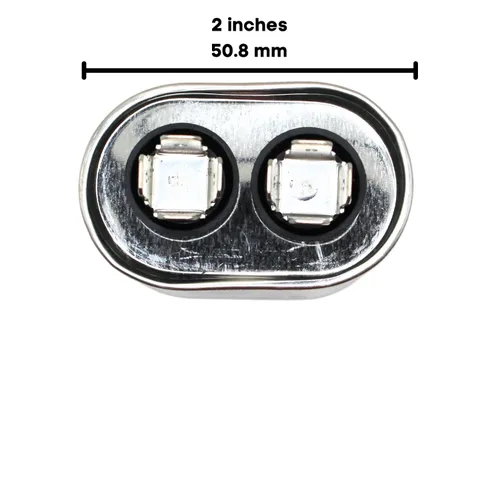 Miniatura 3 de HVAC Genius - Condensador de 5 condensadores MFD de 370 o 440 VCA 5uf de funcionamiento ovalado para motor de ventilador, condensador de soplador