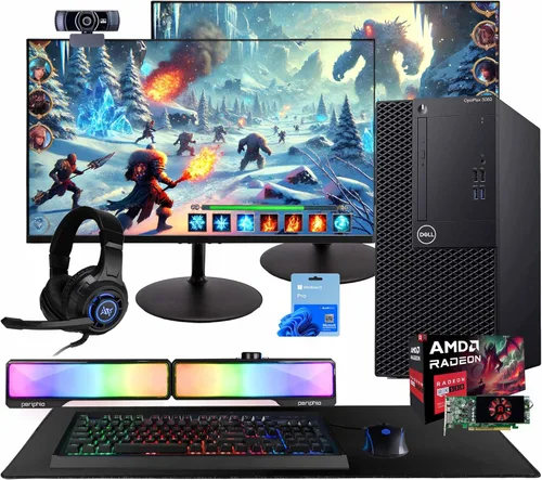 Miniatura 9 de Dell OptiPlex 3060 Torre PC Intel Core i5-8500 32 GB de RAM NVME M.2 de 250 GB + SSD de 1 TB Nvidia RX 550 4GB Windows 11 Pro AX200 WiFi