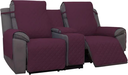 Miniatura 11 de PureFit Funda de Sofá de Dos Plazas Reclinable Reversible Resistente al Agua - Protector de Muebles Antideslizante para Reclinable de 2 Asientos