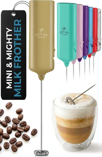 Miniatura 41 de Mini y Poderoso Espumador de Leche de Mano – Potente Espumador de Café de Mano, Mezclador de Bebidas Operado con Pilas – Tamaño de Bolsillo Compacto