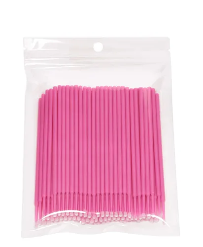 Miniatura 8 de Mini Skater Paquete de 100 microaplicadores dentales de 0.098 pulgadas de diámetro de la cabeza, flexibles, para extensiones de pestañas orales, uso