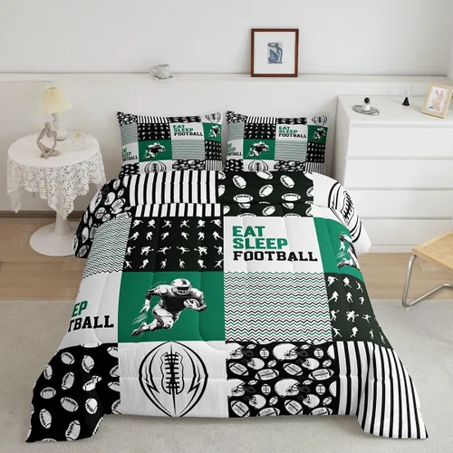 Miniatura 12 de Eat Sleep - Juego de edredón de natación para niños y niñas, ropa de cama temática de natación, juego de cama de natación, juego de deportes Nadar 03