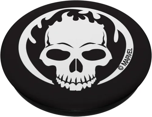 Miniatura 2 de Marvel Ghost Rider Flaming Skull PopSockets - Agarre y soporte para teléfonos y tabletas, Negro