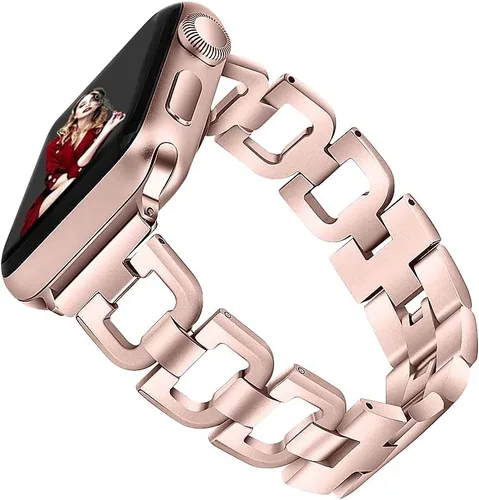 Miniatura 16 de Compatible con Apple Watch Band de 38 mm, 40 mm, 41 mm, 42 mm, 44 mm, 45 mm, 46 mm, 49 mm, correa para mujer para iwatch Series 11 10 9 8 7 6 5 4 3
