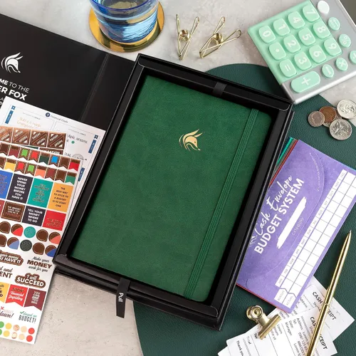 Miniatura 36 de Clever Fox Planificador de presupuesto edición premium, cuaderno de seguimiento de gastos + 5 sobres de efectivo, organizador de presupuesto; libro