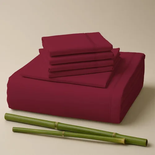 Miniatura 35 de Sacred Thread Sábanas de rayón derivado de bambú tamaño individual, sábanas refrescantes de bolsillo profundo de 18 pulgadas para personas que