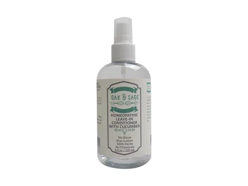 Miniatura 9 de OAK & SAGE Acondicionador homeopático sin enjuague, sin perfume, 8 onzas, 100% hierbas, sin enjuague, sin alcohol, sin productos químicos, para todo