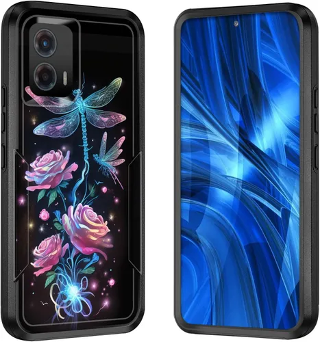 Miniatura 117 de Funda para Moto G 5G 2023, [probada en caídas de grado militar], resistente, resistente, resistente, a prueba de golpes, funda protectora