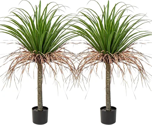 Miniatura 8 de Árbol artificial de 3.6 pies, planta de agave sintético, árbol de yuca en maceta, para decoración del hogar, oficina, interior y exterior, árbol
