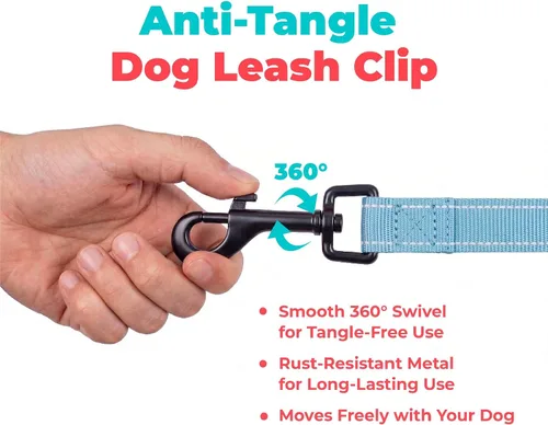 Miniatura 7 de Best Pet Supplies Correa reflectante Voyager para perros con mango de neopreno, para razas pequeñas, medianas y grandes, bonita y resistente