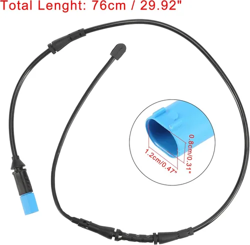 Miniatura 3 de X AUTOHAUX Sensor de desgaste de pastillas de freno electrónico para automóviles, reemplazo trasero 34356870350 para BMW X3 2018-2022