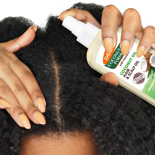 Miniatura 8 de Palmer's Aceite de coco para aumentar la humedad, aceite restaurador para el cabello y el cuero cabelludo, hidratación duradera y brillo