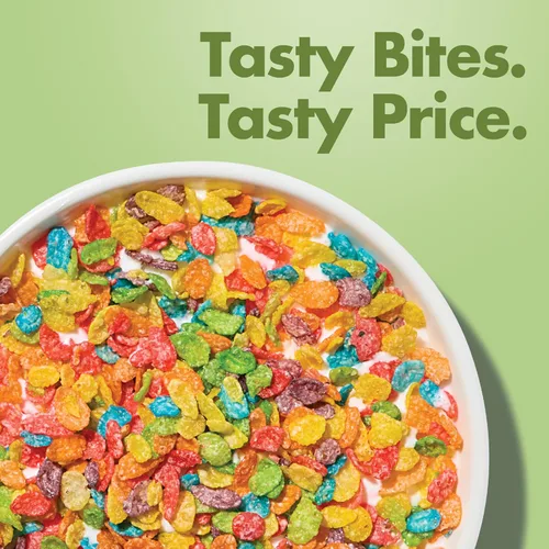Miniatura 6 de Malt-O-Meal Fruity Dyno Bites Cereal para desayuno sin gluten con sabor afrutado, tamaño a granel para la familia, bolsa resellable de 25 onzas
