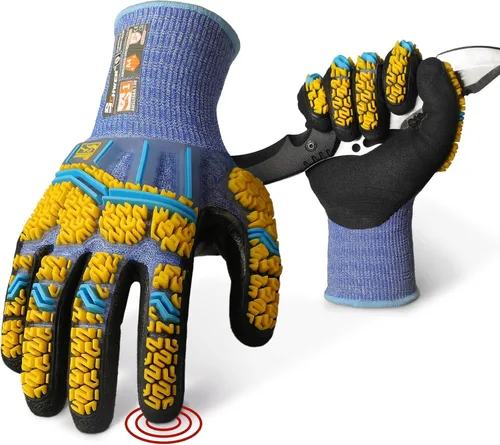Miniatura 11 de Schwer A4 AIR-SKIN - Guantes de trabajo resistentes a los cortes con extremadamente ligeros y delgados, guantes de agarre para pesca, trabajo