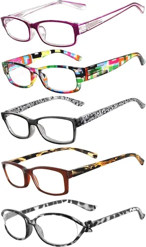 Miniatura 8 de OWL 5 pares de lentes de lectura de moda para mujer, bisagra de primavera