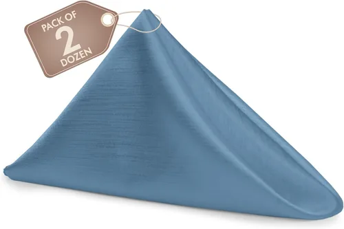 Miniatura 26 de Ultimate Textile -1 docena de servilletas reversibles Shantung Satin - Majestic - Servilletas de tela Majestic de 17 x 17 pulgadas, color marrón